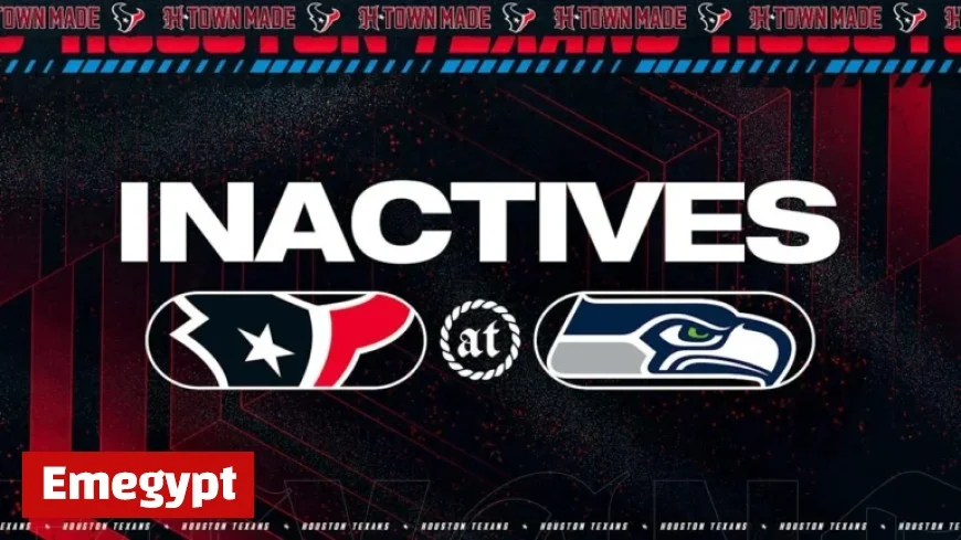 Week 7 Houston Texans Inactives List Against Seattle Seahawks