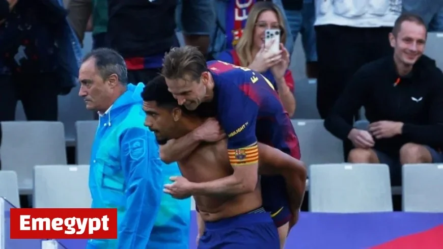 Araujo’s Joy and Barcelona’s Jokes About His Position in the Match Against Girona
