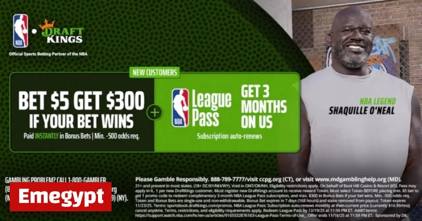 Unlock $300 Bonus and 3 Free Months of NBA League Pass with NBA DraftKings Promo Code for Opening Night