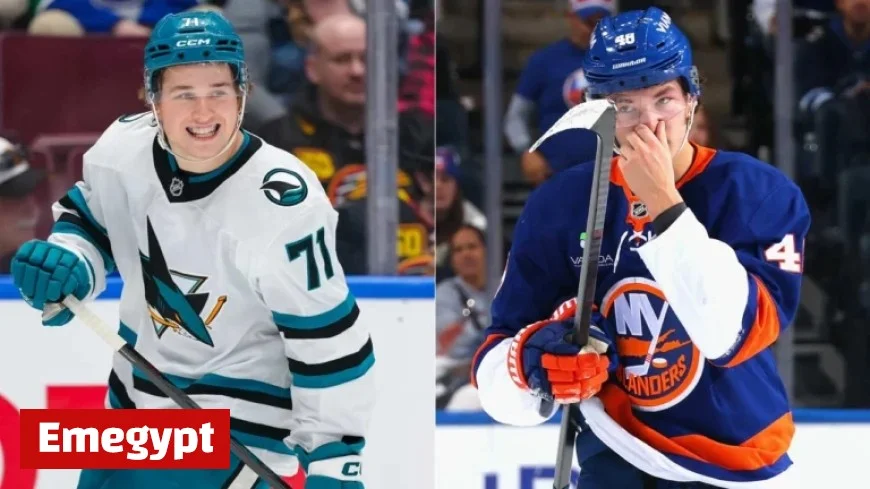 Celebrini and Schaefer Face Off as Recent No. 1 Draft Picks in Sharks vs Islanders Matchup