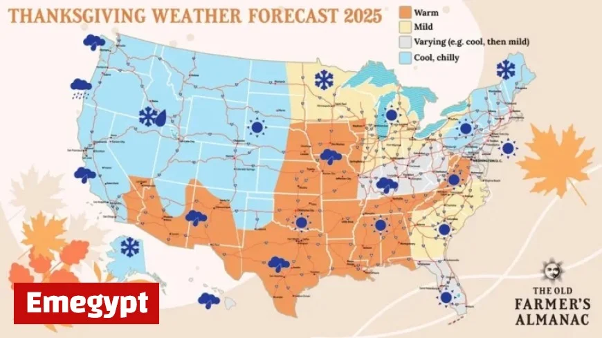 Thanksgiving Weather Forecast: Old Farmer’s Almanac Predicts Chilly Temperatures and Snow Chances in the West and Northeast
