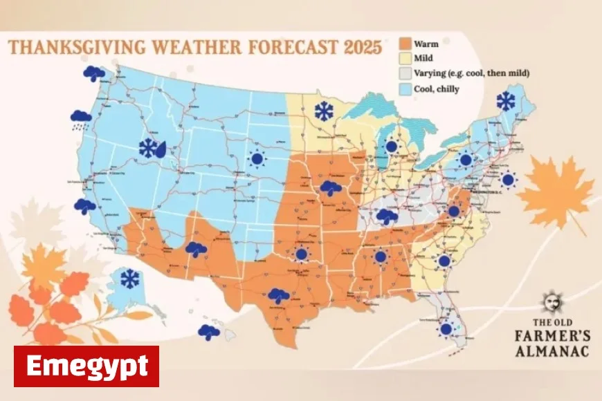 Discover Thanksgiving Weather Predictions for Every State from the Old Farmer’s Almanac