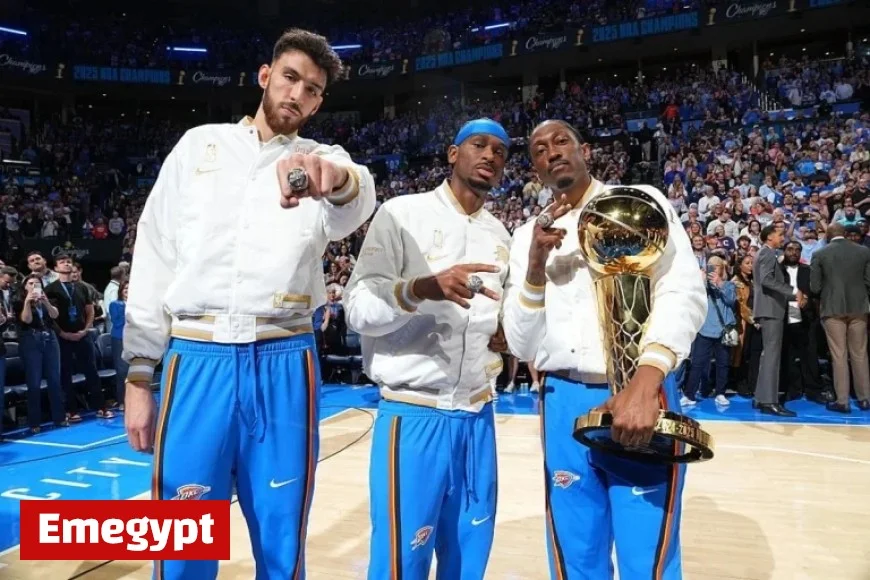 Thunder unveil stunning NBA championship rings featuring 800 gemstones