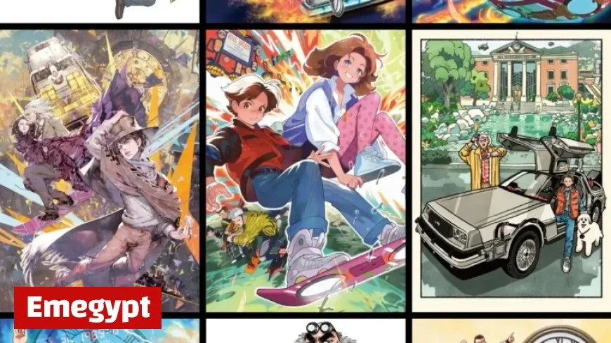 Top 10 Japanese Video Game and Manga Artists Create Stunning Illustrations for Back to the Future 40th Anniversary