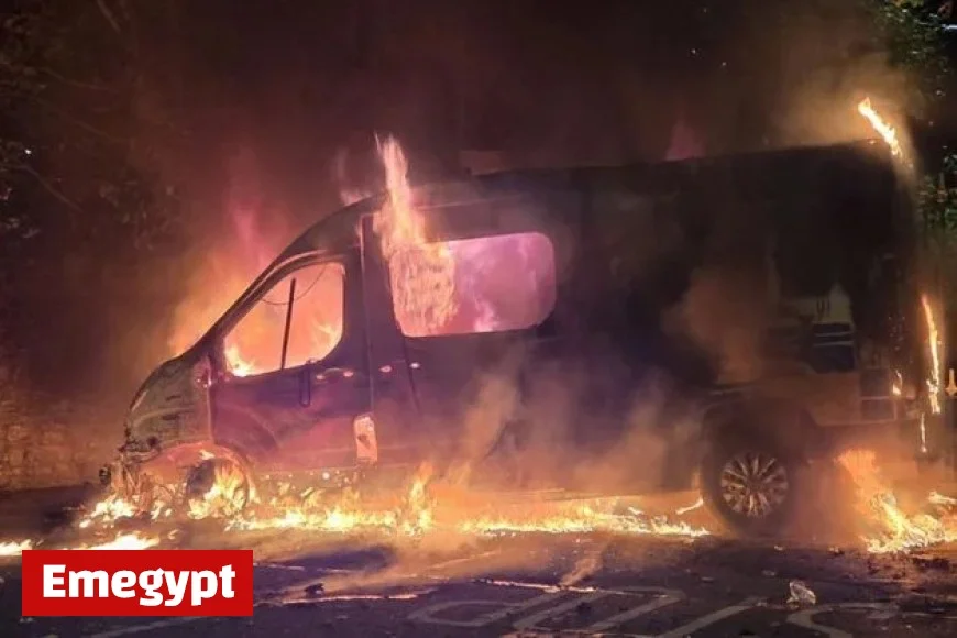 Fireworks Assault Gardaí as Van Torched Amid Intense Violence at Citywest Hotel