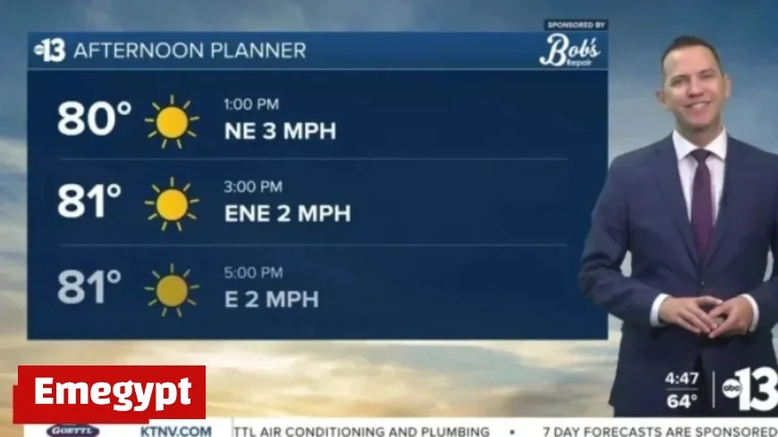 Justin’s Weather Forecast Predicts Mild Afternoons Cloudy Nights and Possible Stray Showers