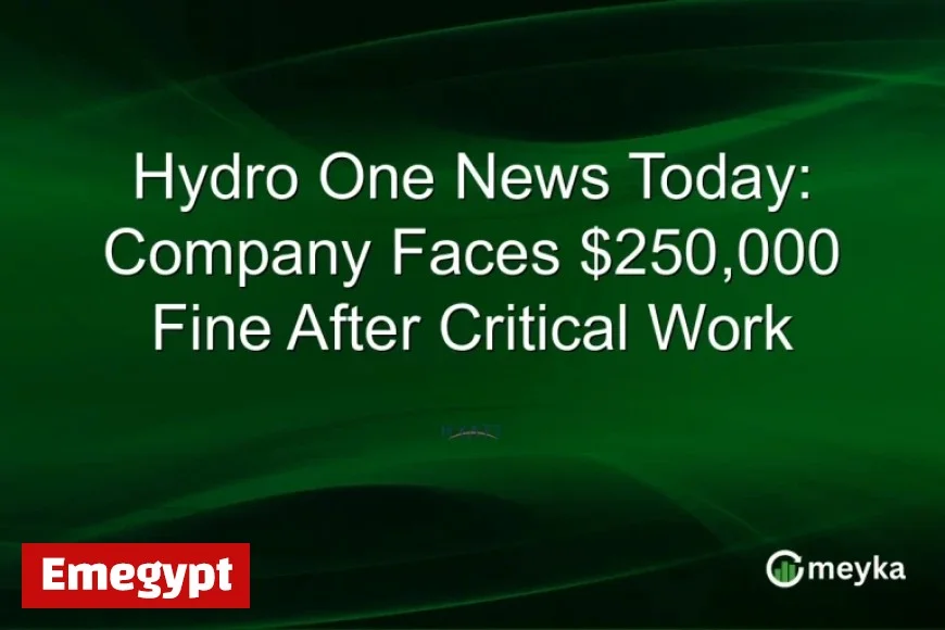 Hydro One Faces $250000 Fine Following Essential Maintenance Effort Today