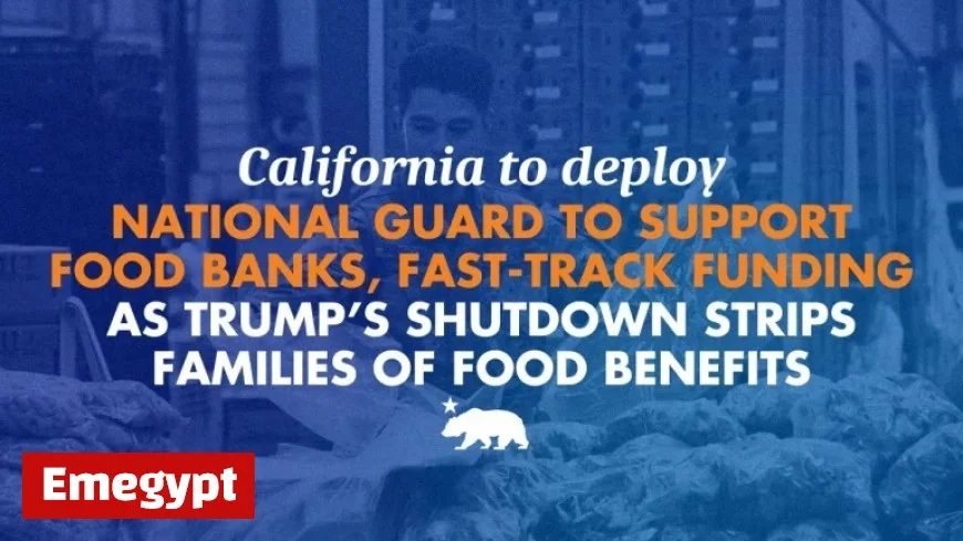 California deploys National Guard to aid food banks and expedite funding amidst Trump shutdown impacting family food benefits