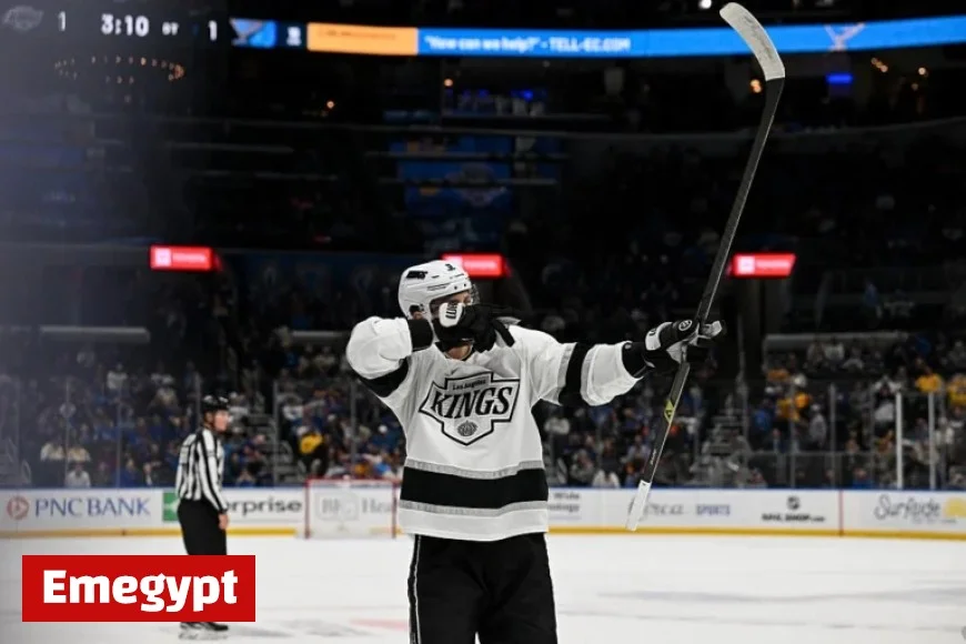 Kings Triumph Over Blues 2-1 in Thrilling Overtime Finish Featuring Kuemper Laferriere and Hiller
