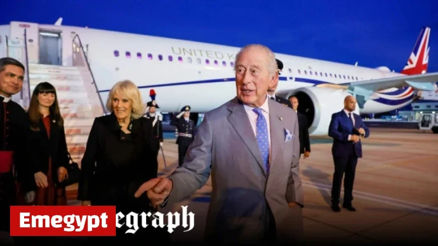 King and Queen Arrive in Rome for Audience with the Pope