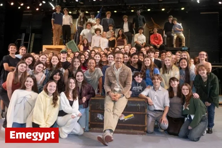 Highlights: Ryan Reynolds with Staples Players and Jim Abbott at the Library