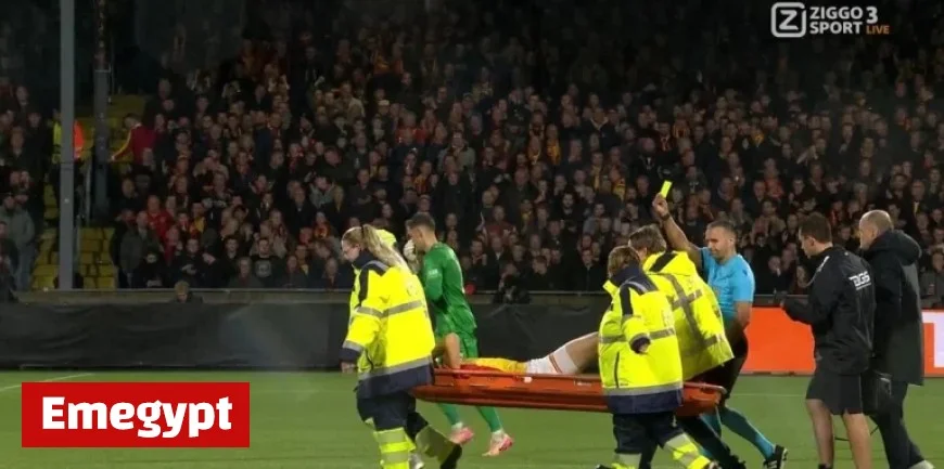 Remarkable Moment in Deventer GAE Defender Receives Yellow Card While on Stretcher
