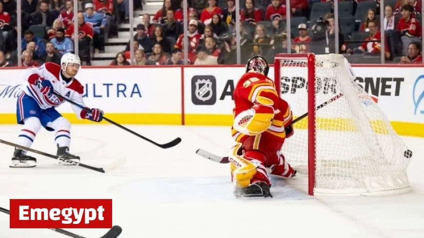 Matheson Scores OT Winner as Canadiens Triumph Over Flames