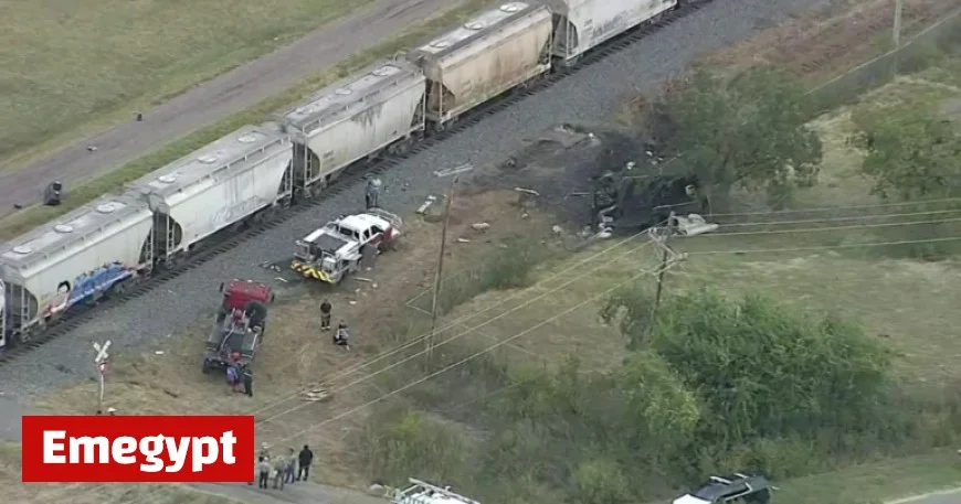 Train Collides with UPS Truck, Killing Driver in Hunt County