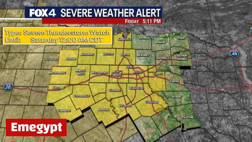 Severe Thunderstorm and Flood Alerts Issued for North Texas