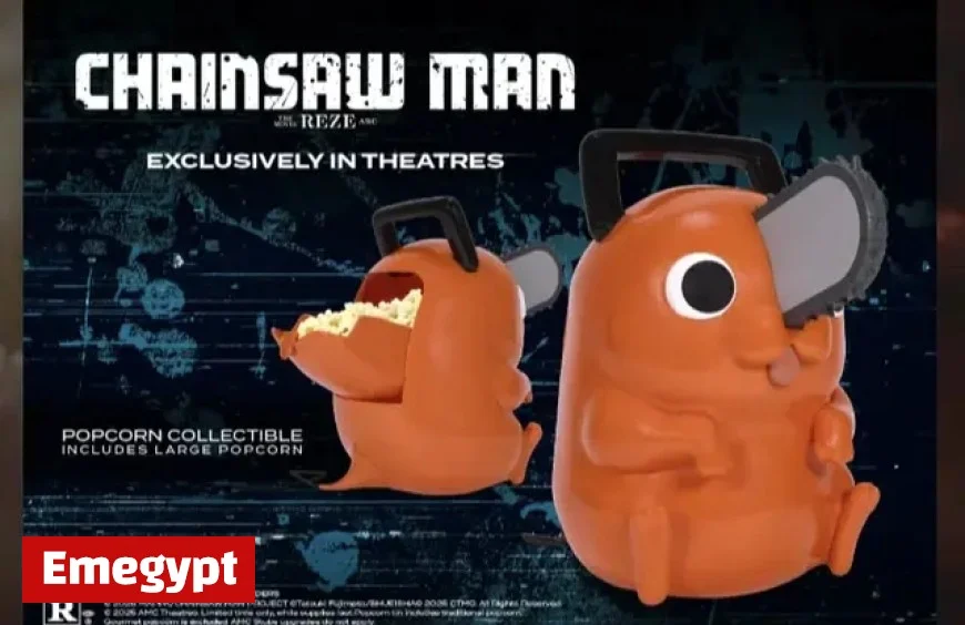 Chainsaw Man’s Beloved Pochita Debuts as Adorable Popcorn Bucket for Movie Fans
