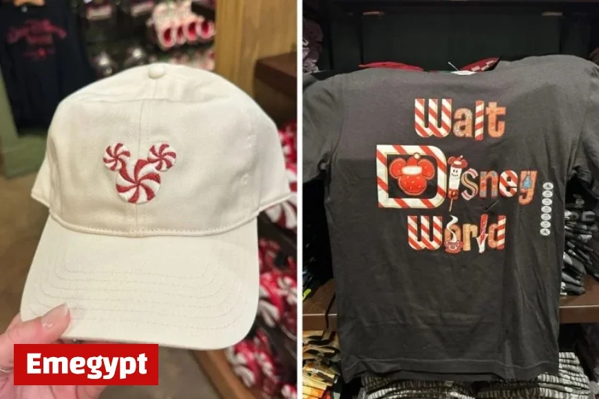 Peppermint Mickey Shirt and Cap Unveiled at Walt Disney World
