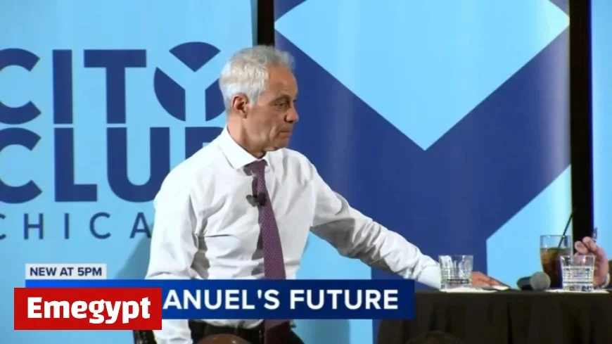 Rahm Emanuel Considers Presidential Run, Criticizes Trump at City Club