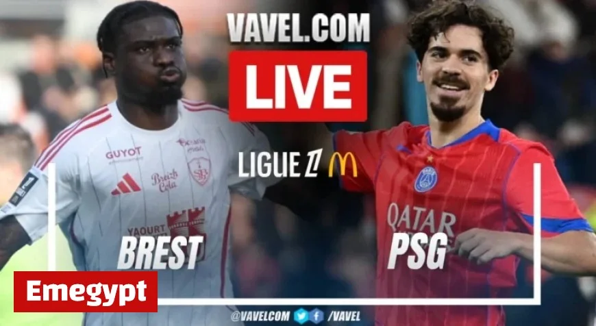 Live Score Updates: Brest Battles PSG in Ligue 1 Clash