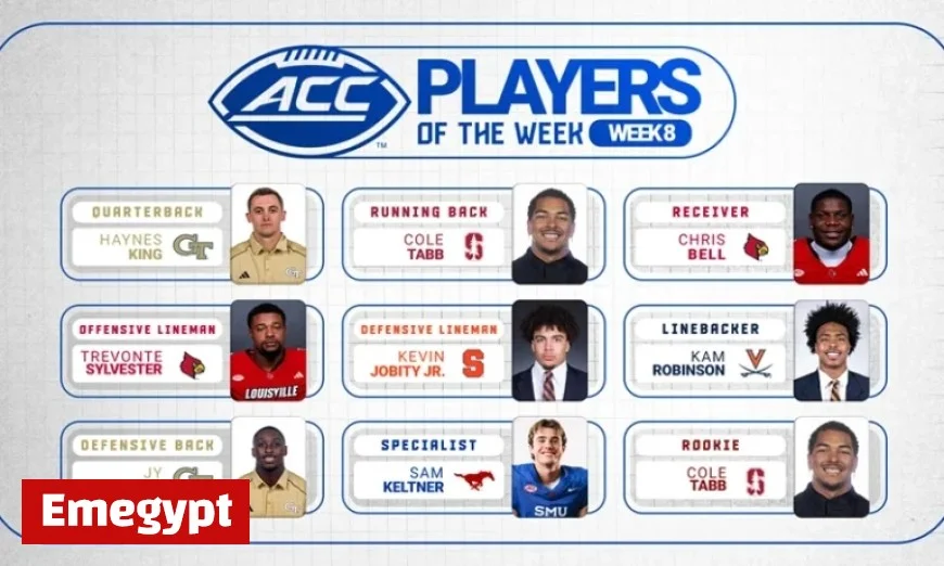 ACC Football Week 8: Top Players Announced