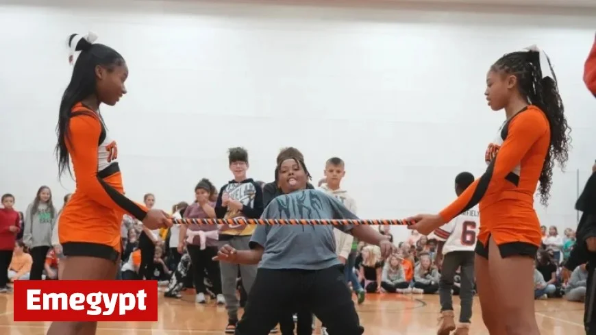 Massillon Tigers Fans Celebrate Rivalry Game with Cheerleader Performances