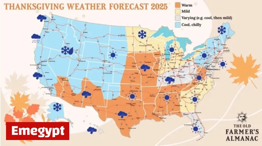 Oregon Thanksgiving Weather: Rain or Snow? Old Farmer’s Almanac Forecasts