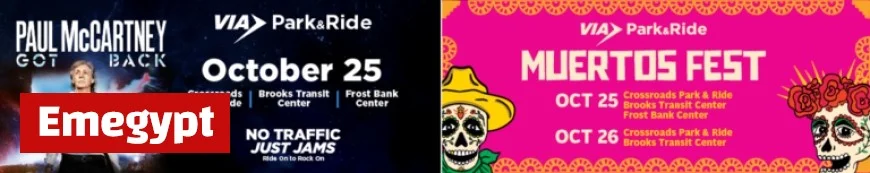 Paul McCartney and Muertos Fest: Park & Ride Service Available