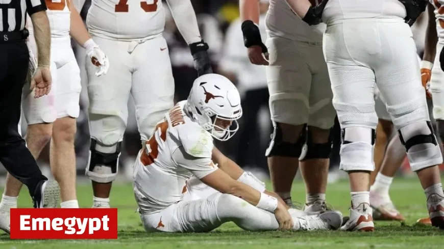 Texas QB Arch Manning Exits Mississippi State Game After Hard Hit