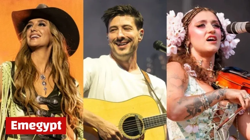 Mumford & Sons Perform with Lainey Wilson, Sierra Ferrell in Nashville