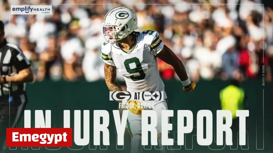 Packers Week 8 Injury Report: Five Questionable, Two Out vs. Steelers