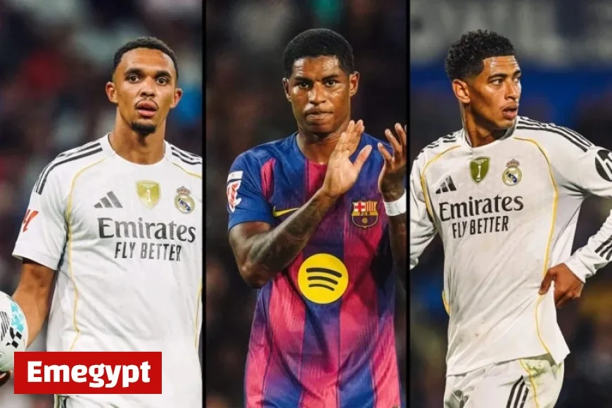El Clasico: Will English Stars Bellingham, Rashford, and Alexander-Arnold Play?