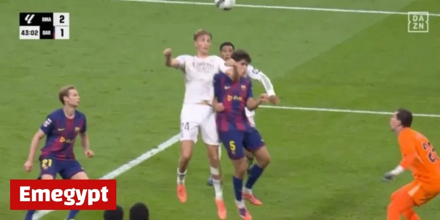 Barcelona Protests Huijsen’s Elbow on Cubarsí Preceding Bellingham’s Goal