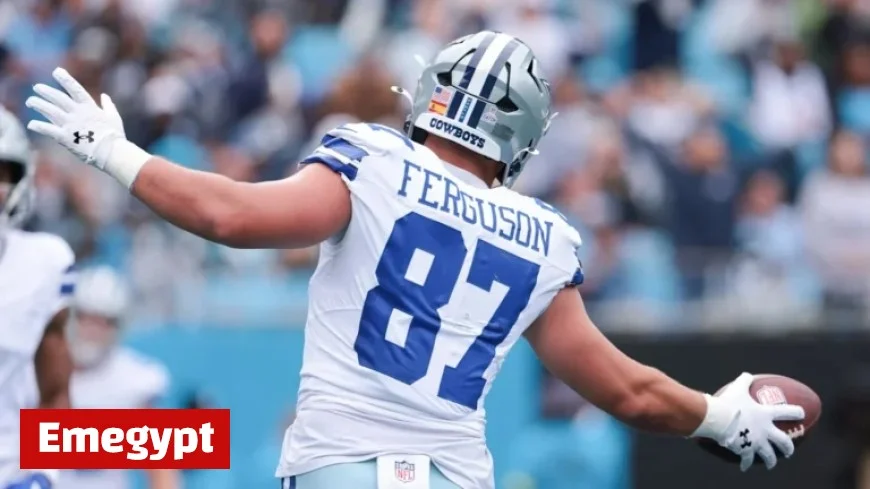Haley Cavinder Honors National TE Day with Ferguson’s TD Celebration Reenactment