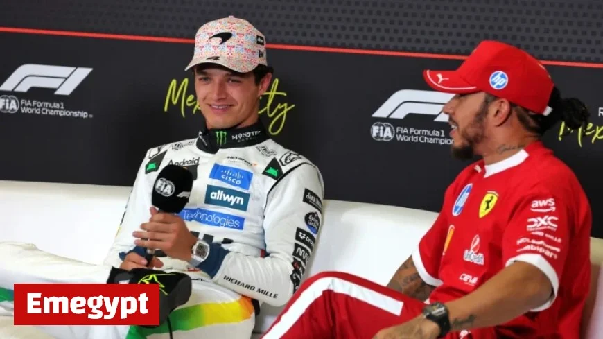 Lewis Hamilton Issues Start Line Alert to Lando Norris Before F1 Mexico GP