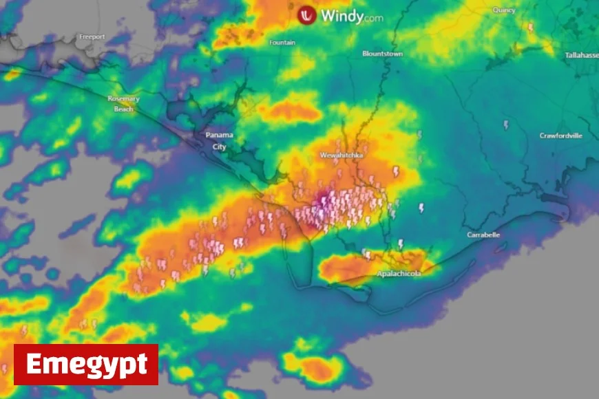 Violent Storm Ravages Mexico Beach, Florida Following Tornado Alert