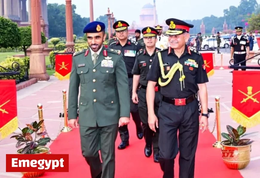 UAE Land Forces Commander Honored with Guard of Honour in New Delhi
