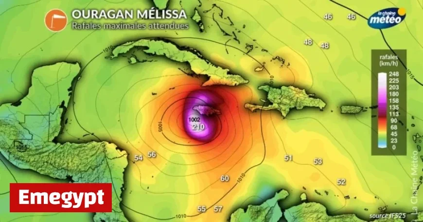 Category 5 Hurricane Melissa Approaches Jamaica: Expected Evening and Nighttime Impact