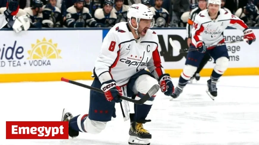 Ovechkin’s 899th Goal Lifts Capitals Over Columbus