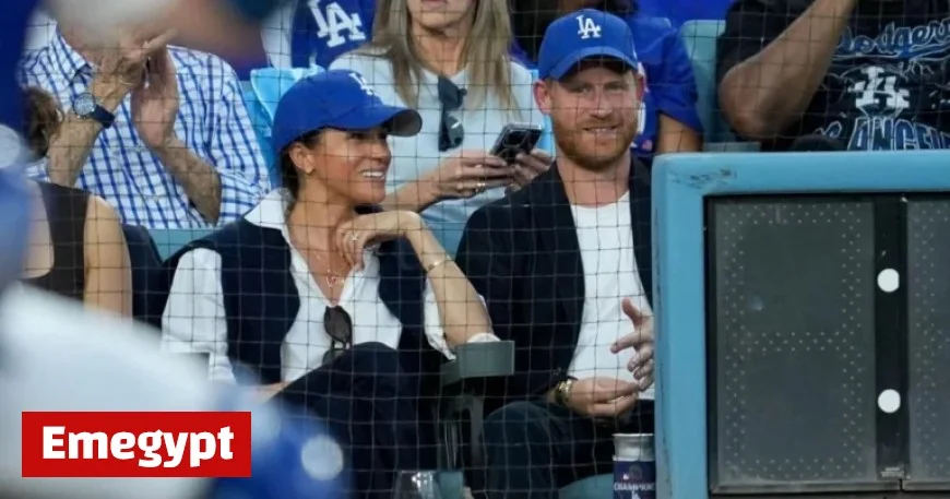 Meghan Markle and Prince Harry Attend World Series Game