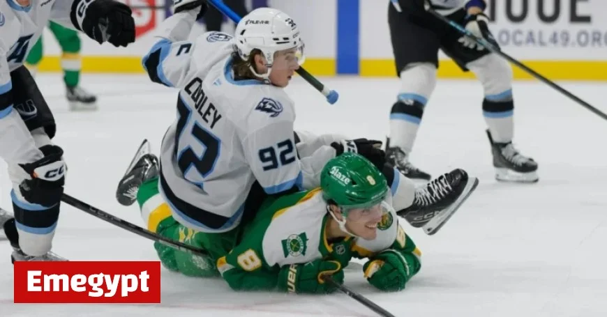 Logan Cooley Relishes Minnesota Return; Mammoth Defeat Wild 6-2