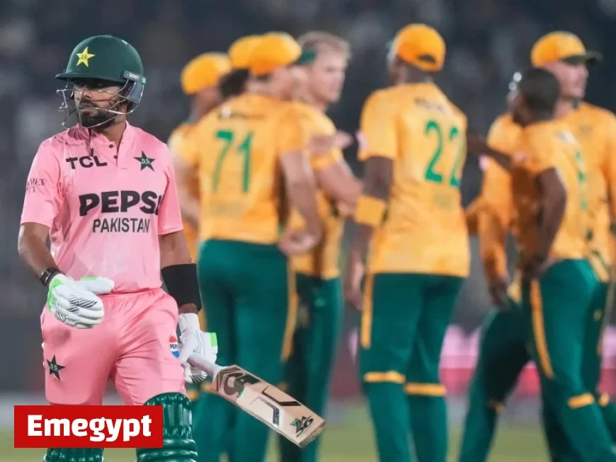 South Africa Dominates Pakistan with Stunning Collapse as Babar Falls for Duck in T20 Comeback