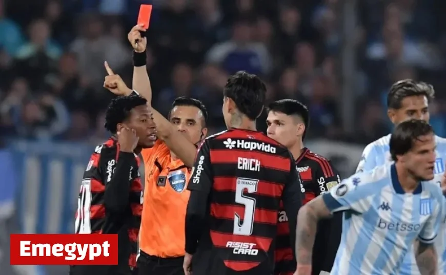 Expulsão de Plata e Controvérsias na Arbitragem de Piero Maza Agitam Jogo entre Racing e Flamengo na Libertadores