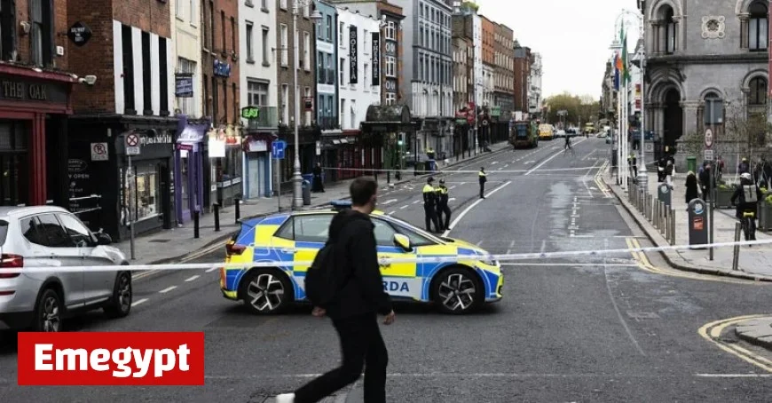 Gardaí Seal Off Dame Street in Dublin Following Serious Incident