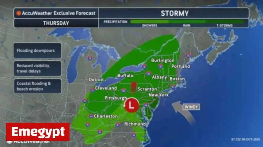 N.J. Forecast: Thunderstorms, Heavy Rain, 50 mph Winds Expected Today