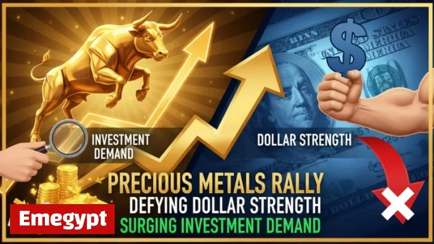 Precious Metals Rise as Investment Demand Surges Despite Strong US Dollar