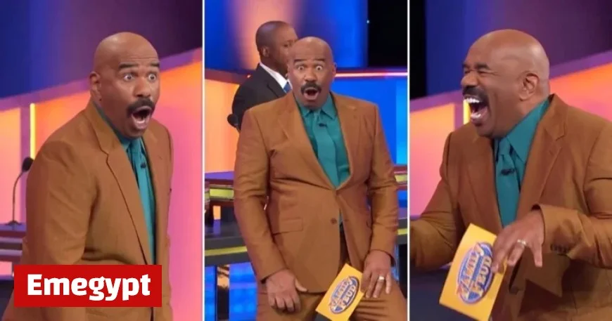 Steve Harvey Matches Team’s Energy with Wild ‘Family Feud’ Reactions