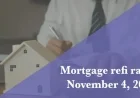 Refinance Mortgage Rates Update for November 4, 2025