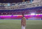 Messi Steps onto the New Camp Nou Expresses Hope for a Future Return Beyond a Farewell