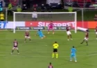 Neymar’s Header Nearly Scores from Barreal’s Dangerous Cross in Flame Match Frightening Rossi
