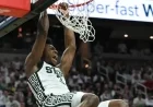 Ward’s Double-Double Powers Spartans to Victory Over Arkansas in Clash